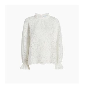 The Millie Top - White Lace